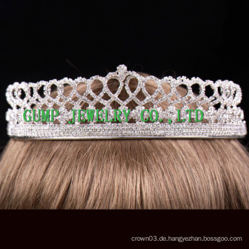 Herz-Entwurf Rhinestone-Tiara-Frauen-Kristallkrone